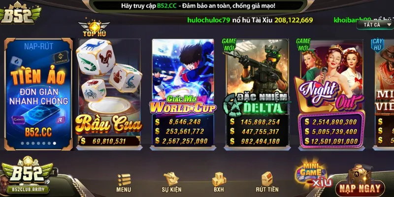 Tạo tài khoản B52 club chơi nổ hũ với 4 bước